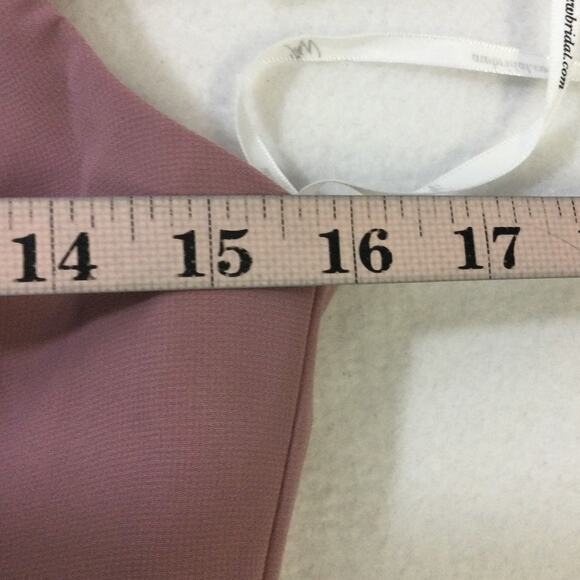 AW BRIDAL 0 XS mauve mist pink Alphorn wedding bridesmaid maxi dress NEW B46 - Picture 6 of 9